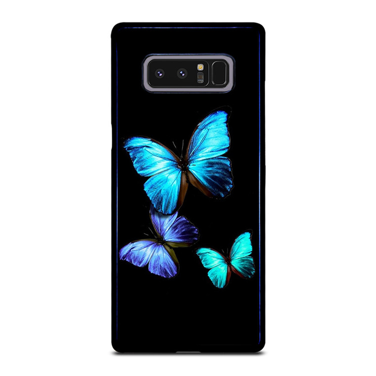 BLUE BUTTERFLY ART Samsung Galaxy Note 8 Case Cover