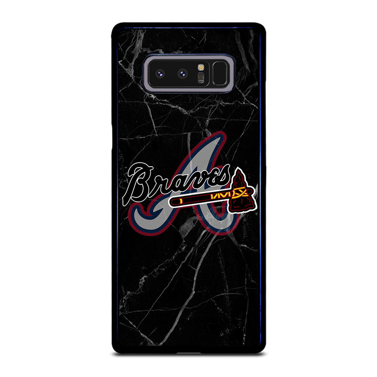 ATLANTA BRAVES BLACK MARBLE LOGO Samsung Galaxy Note 8 Case Cover ATLANTA BRAVES BLACK MARBLE LOGO Samsung Galaxy Note 8 Case Cover