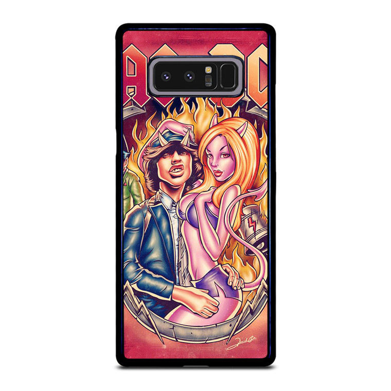 ACDC ROCK BAND Samsung Galaxy Note 8 Case Cover