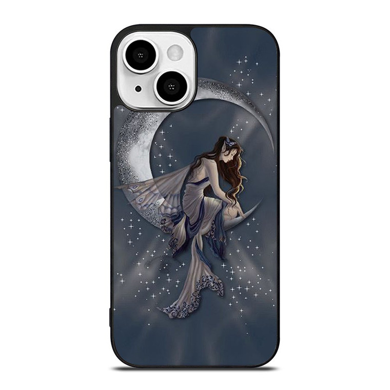 MOON FAIRY DRAGONFLY ART iPhone 13 Mini Case Cover