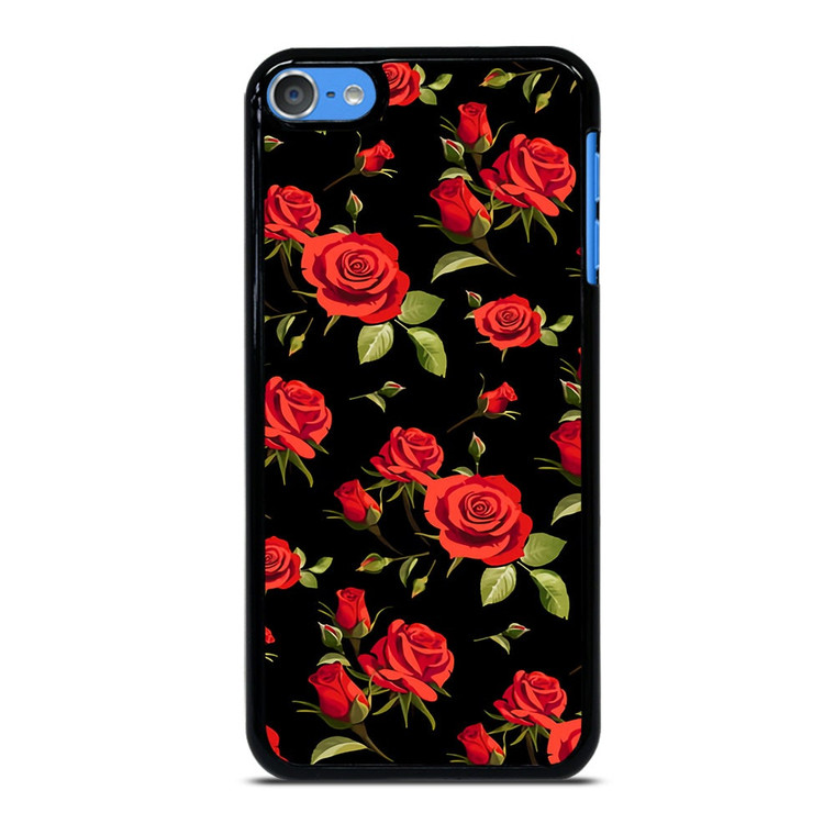 SEAMLESS RED ROSE PATTERN iPod Touch 7 Case