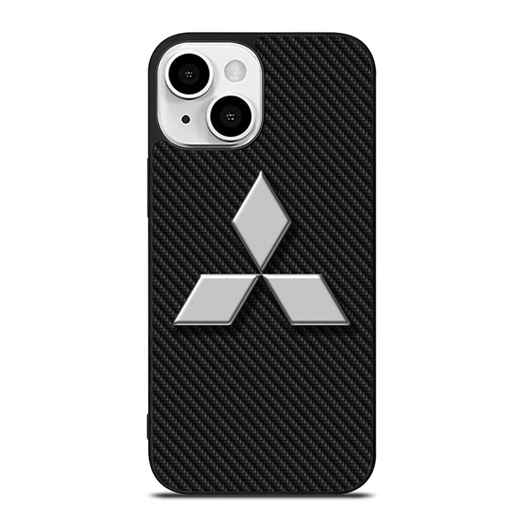 MITSUBISHI MOTORS CARBON LOGO iPhone 13 Mini Case Cover