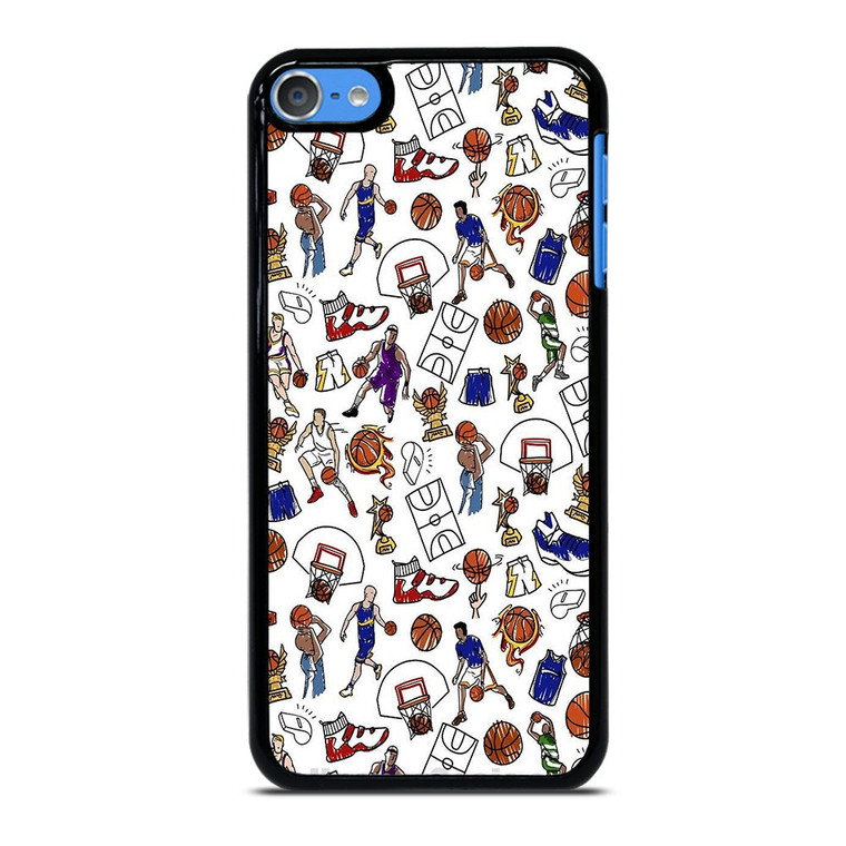 PLAYFUL BASKETBALL DOODLE ART iPod Touch 7 Case