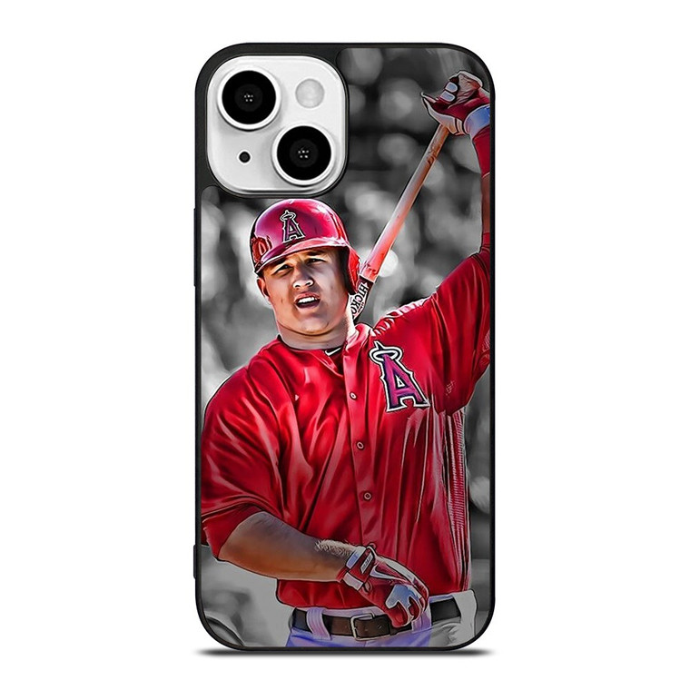 MIKE TROUT BASEBALL LOS ANGELES ANGELS iPhone 13 Mini Case Cover