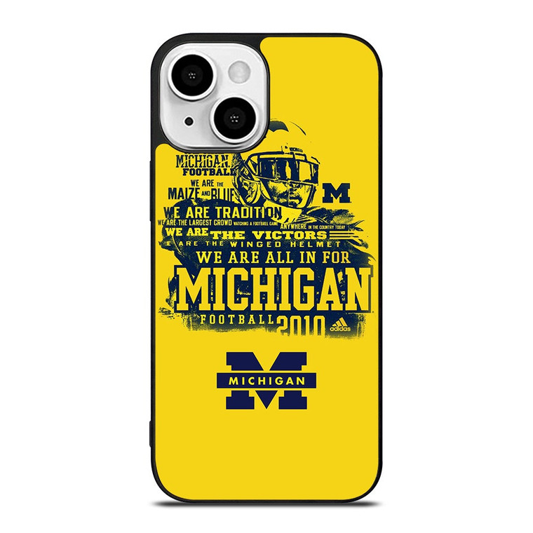MICHIGAN WOLVERINES QUOTE NFL iPhone 13 Mini Case Cover