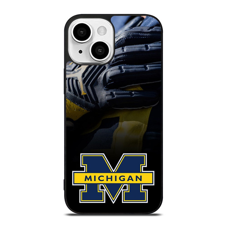 MICHIGAN WOLVERINES JERSEY GLOVES iPhone 13 Mini Case Cover