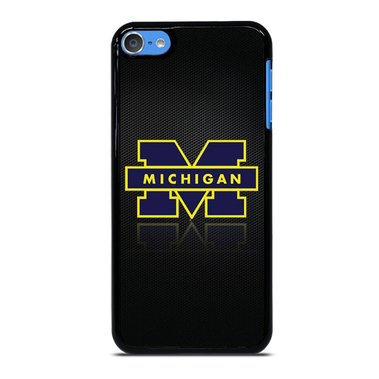 MICHIGAN WOLVERINES METAL LOGO iPod Touch 7 Case