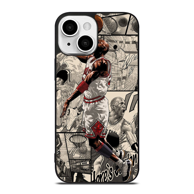MICHAEL JORDAN COMIC ART iPhone 13 Mini Case Cover