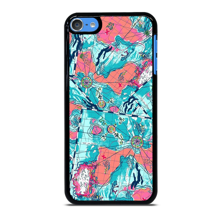 LILLY PULITZER MAP PATTERN iPod Touch 7 Case