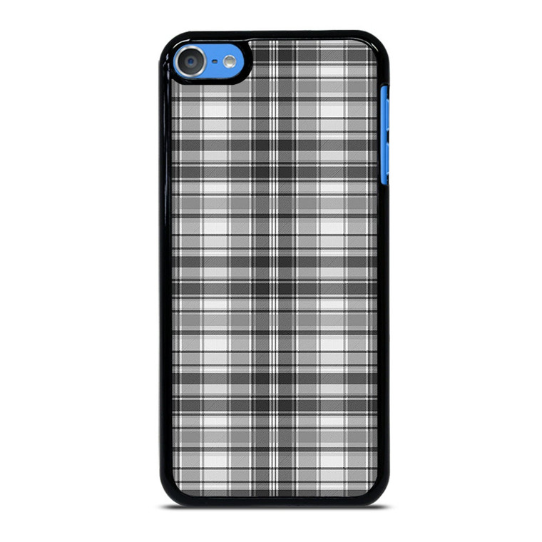 GREY CHECK FABRIC TEXTURES iPod Touch 7 Case