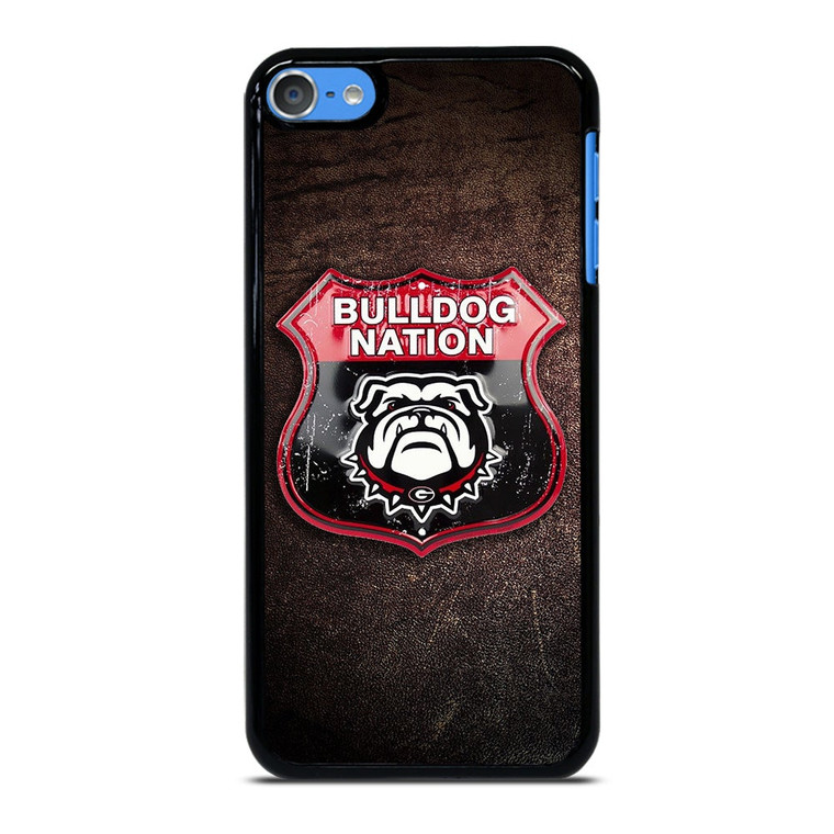 GEORGIA BULLDOGS RUSTY BADGE iPod Touch 7 Case