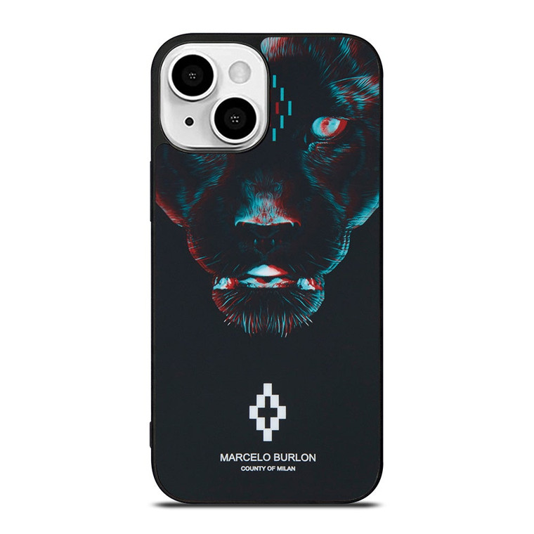 MARCELO BURLON BLACK PANTHER iPhone 13 Mini Case Cover