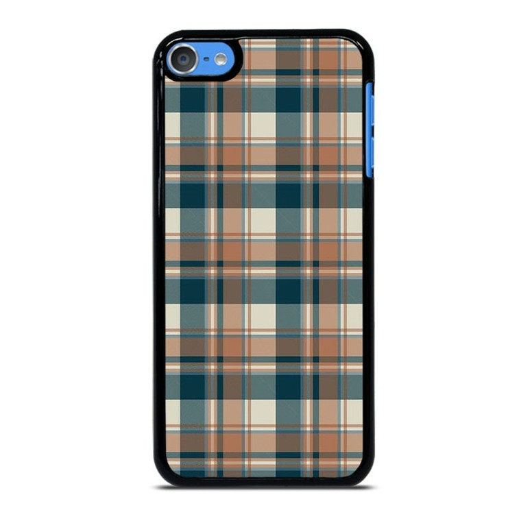 CHECK CLASSIC DARK PLAID FABRIC TEXTURES iPod Touch 7 Case