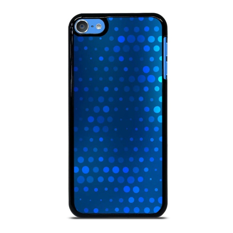 BLUE GRADIENT HALFTONE PATTERN iPod Touch 7 Case