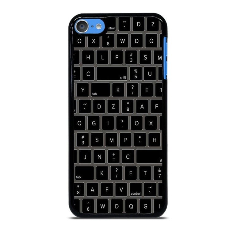 BLACK KEYBOARD PATTERN iPod Touch 7 Case