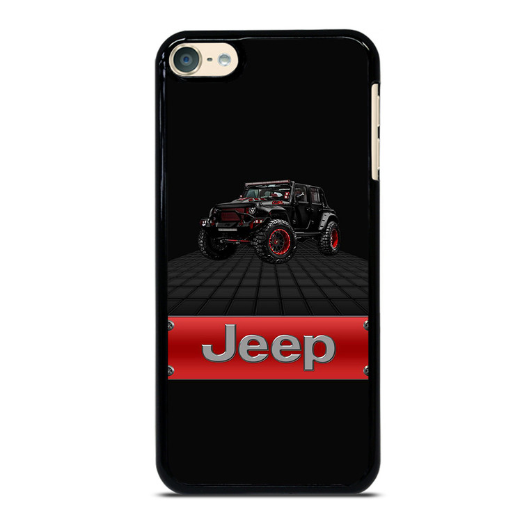 JEEP WRANGLER BLACK LOGO iPod Touch 6 Case