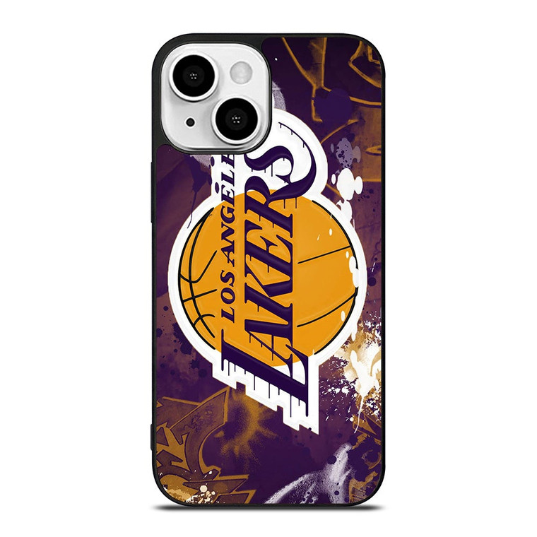 LA LAKERS ART LOGO iPhone 13 Mini Case Cover