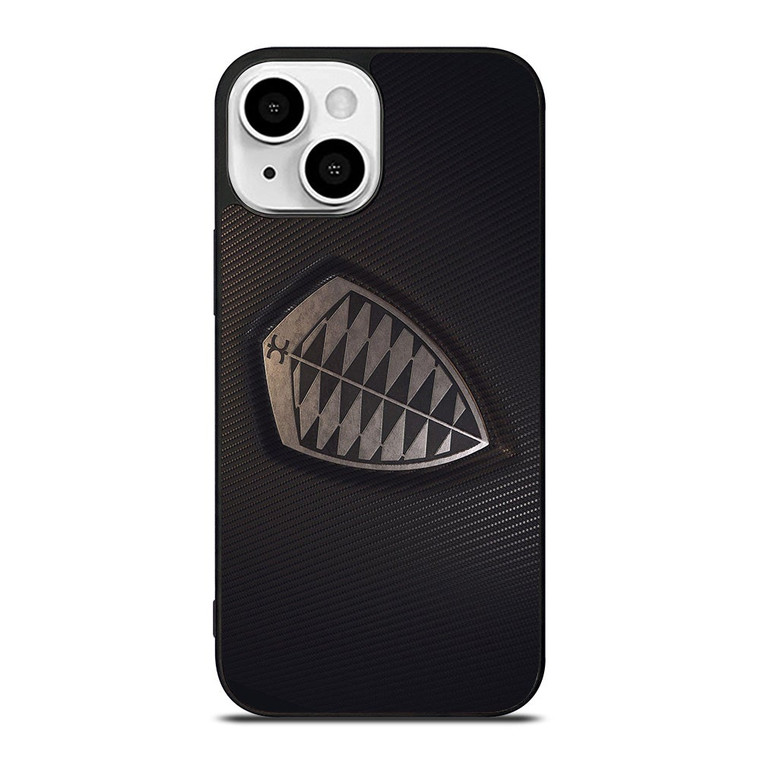 KOENIGSEGG CARBON CAR LOGO iPhone 13 Mini Case Cover
