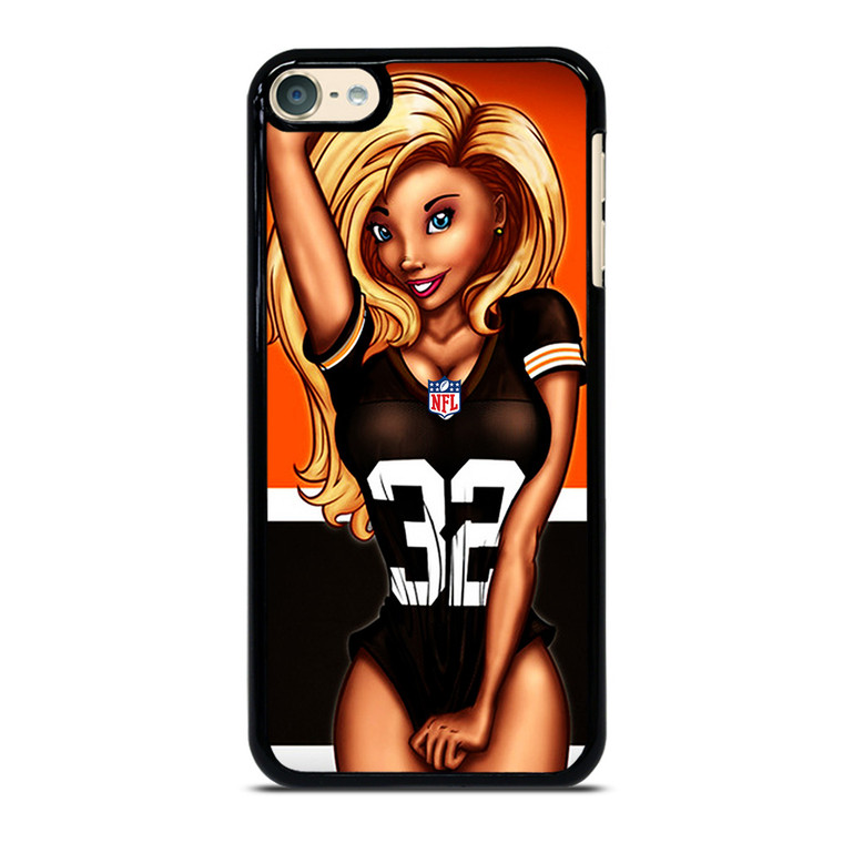 CLEVELAND BROWNS NFL CARTOON GIRL iPod Touch 6 Case