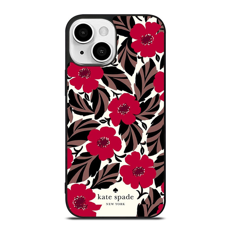 KATE SPADE FLOWER RED iPhone 13 Mini Case Cover