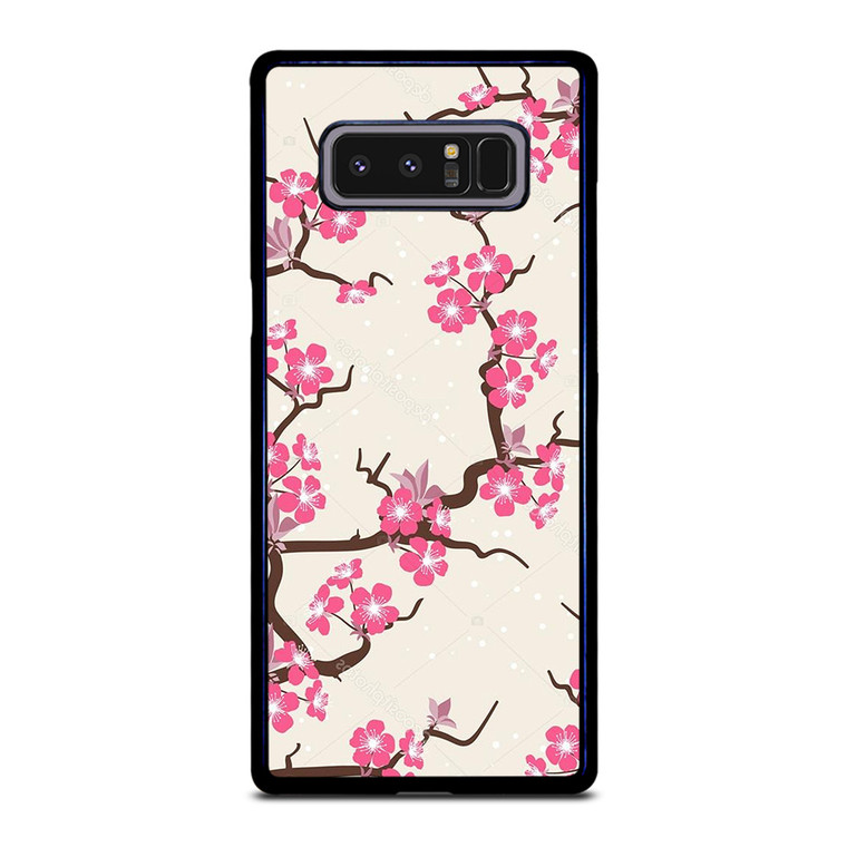 CHERRY BLOSSOM FLOWERS PATTERN Samsung Galaxy Note 8 Case Cover