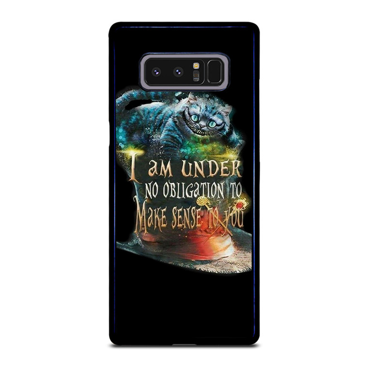 CHESHIRE CAT QUOTE ALICE IN WONDERLAND Samsung Galaxy Note 8 Case Cover