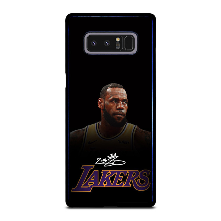 LEBRON JAMES LA LAKERS AUTOGRAPH Samsung Galaxy Note 8 Case Cover
