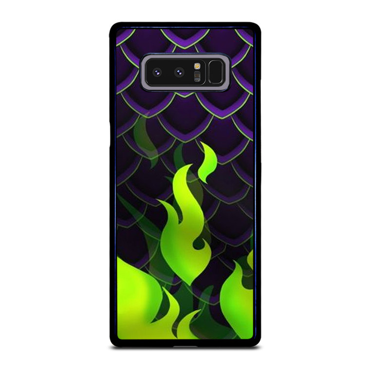 MALEFICENT GREEN FLAMES PATTERN Samsung Galaxy Note 8 Case Cover