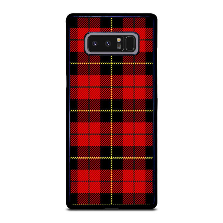RED BLACK TARTAN PATTERN Samsung Galaxy Note 8 Case Cover