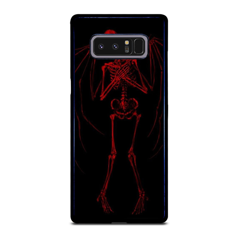 RED SKELETON HEARTBREAKING Samsung Galaxy Note 8 Case Cover