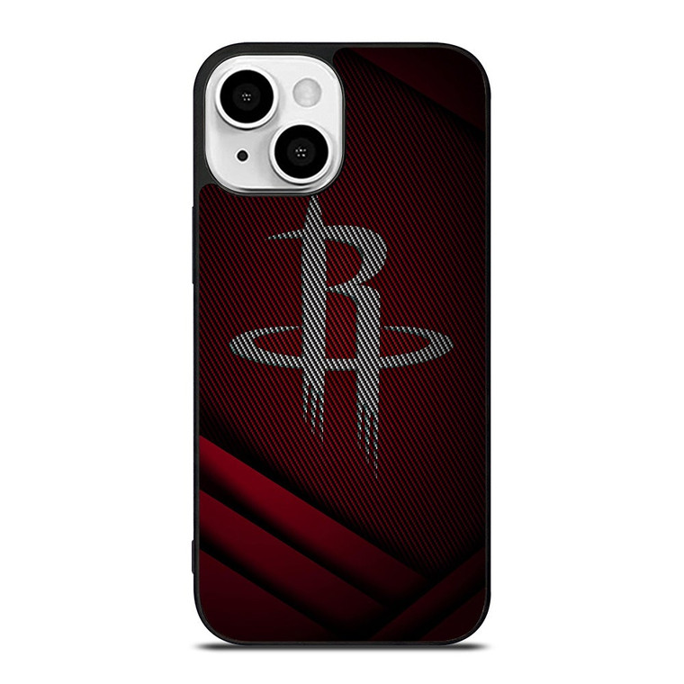 HOUSTON ROCKETS CARBON LOGO iPhone 13 Mini Case Cover