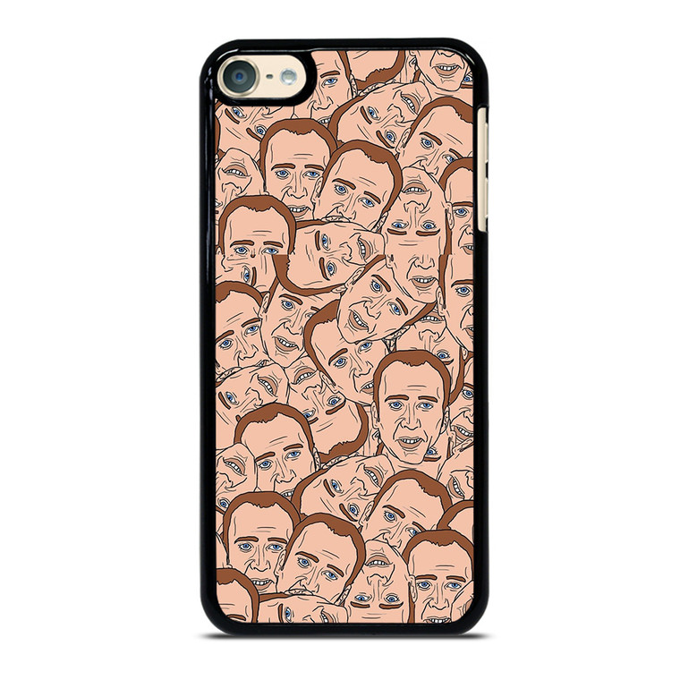 NICOLAS CAGE CARTOON COLLAGE iPod Touch 6 Case