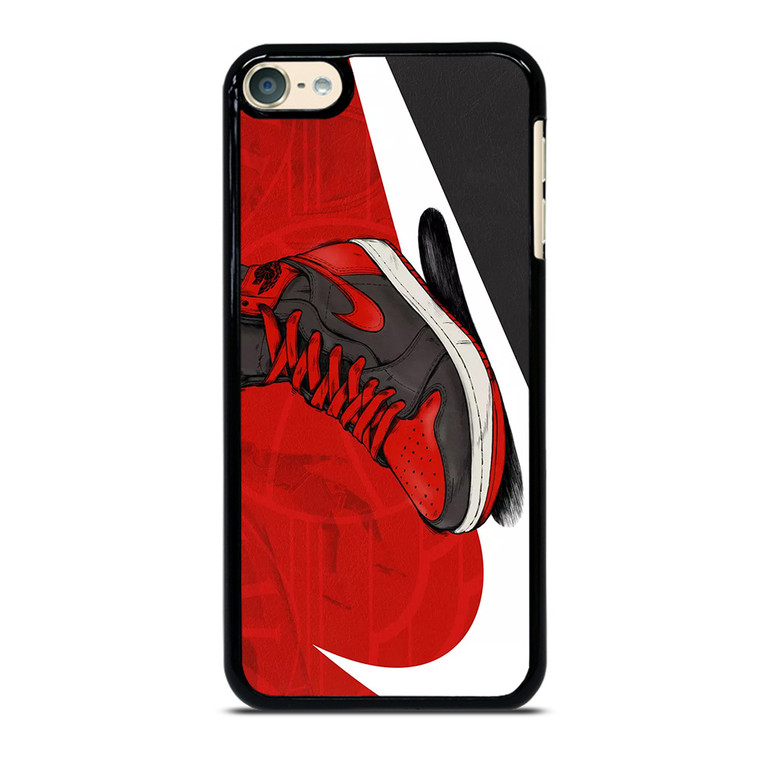 NIKE AIR JORDAN SHOES RED iPod Touch 6 Case