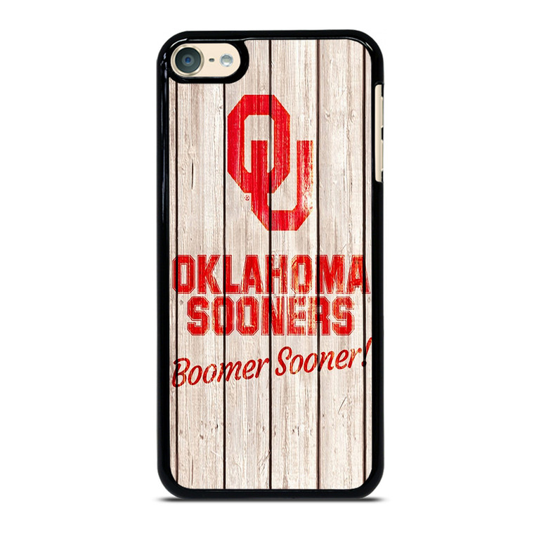 OKLAHOMA SOONERS WOODEN LOGO iPod Touch 6 Case