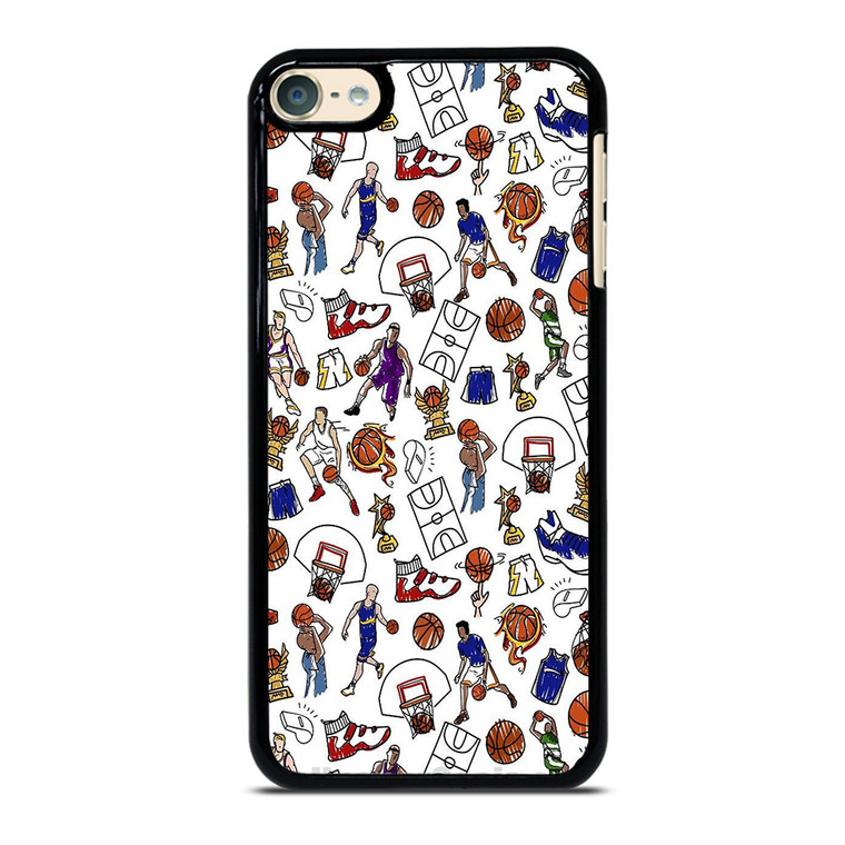 PLAYFUL BASKETBALL DOODLE ART iPod Touch 6 Case