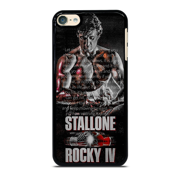 ROCKY BALBOA QUOTE ART iPod Touch 6 Case