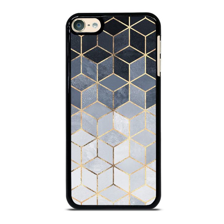 SOFT BLUE GRADIENT CUBES iPod Touch 6 Case
