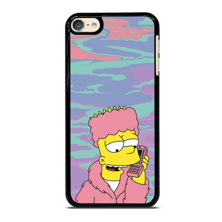 TIE DYE PATTERN BART SIMPSON iPod Touch 6 Case