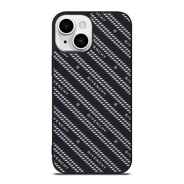 GIVENCHY PARIS LOGO PATTERN iPhone 13 Mini Case Cover