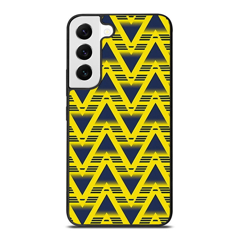 ARSENAL YELLOW RETRO PATTERN Samsung Galaxy S22 Case Cover
