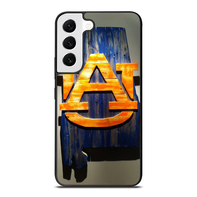 AUBURN TIGERS WOODEN ICON Samsung Galaxy S22 Case Cover