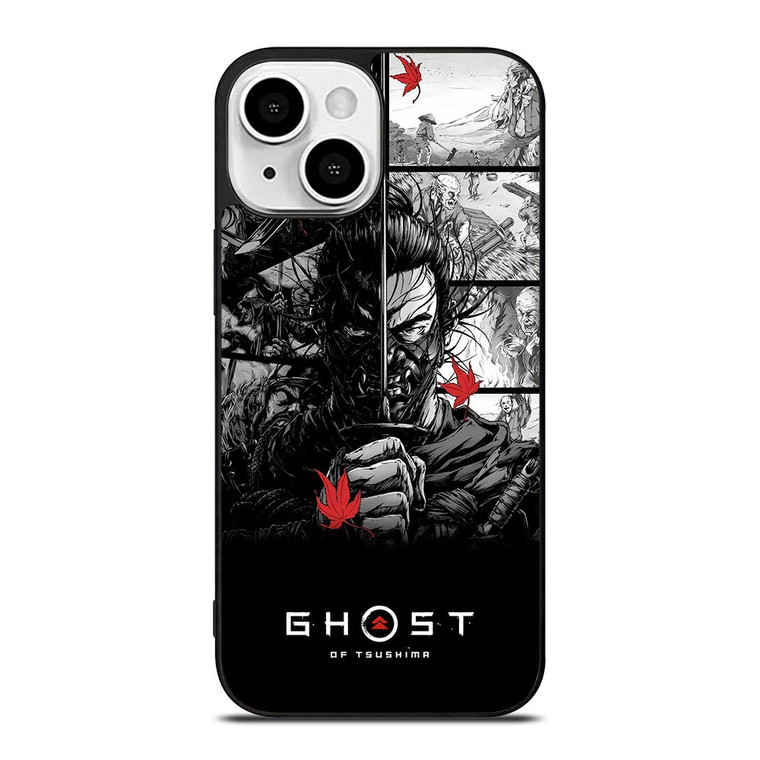 GHOST OF TSUSHIMA LOGO BLACK WHITE iPhone 13 Mini Case Cover