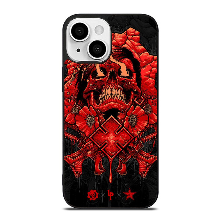 GEARS OF WAR SKULL RED iPhone 13 Mini Case Cover
