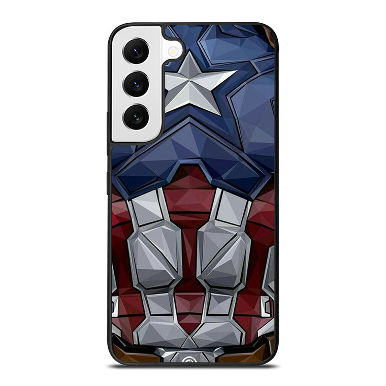 CAPTAIN AMERICA SUIT ARMOR AVENGERS Samsung Galaxy S22 Case Cover