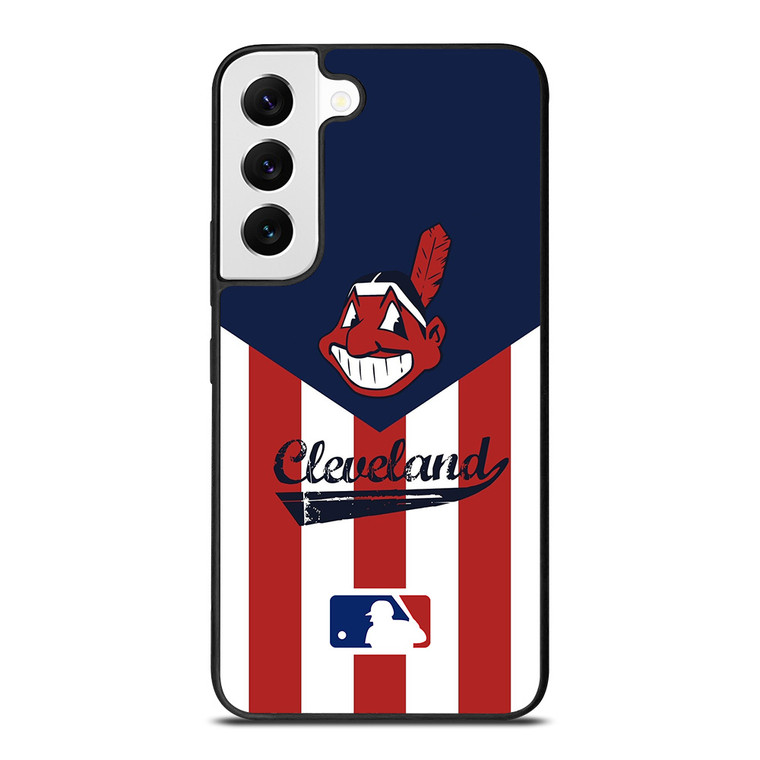 CLEVELAND INDIANS STRIPE LOGO Samsung Galaxy S22 Case Cover