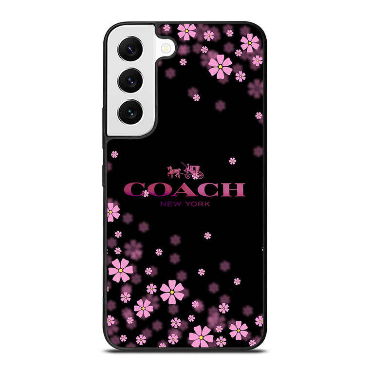COACH FLOWERS PURPLE Samsung Galaxy S22 Case Cover