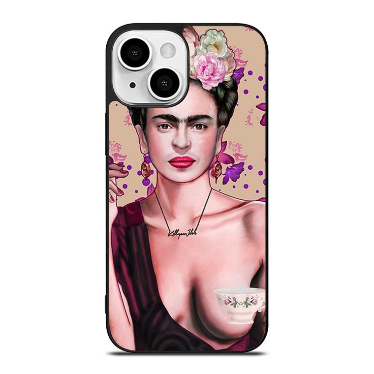 FRIDA KAHLO ART FACE iPhone 13 Mini Case Cover