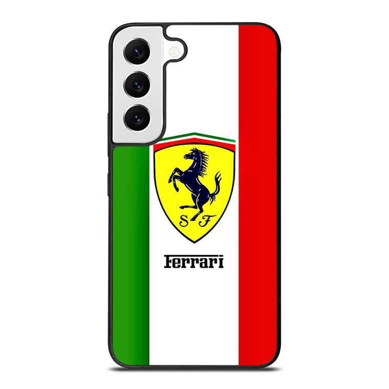 FERRARI ITALI FLAG LOGO Samsung Galaxy S22 Case Cover