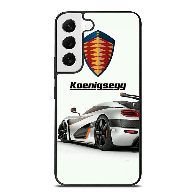KOENIGSEGG WHITE CAR LOGO Samsung Galaxy S22 Case Cover