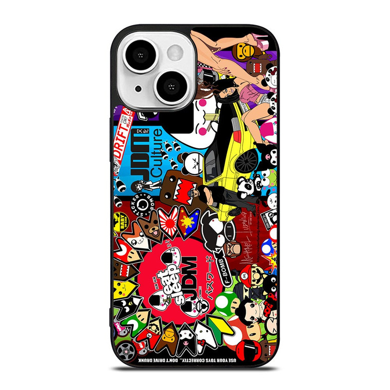 EAT SLEEP JDM COLLAGE iPhone 13 Mini Case Cover